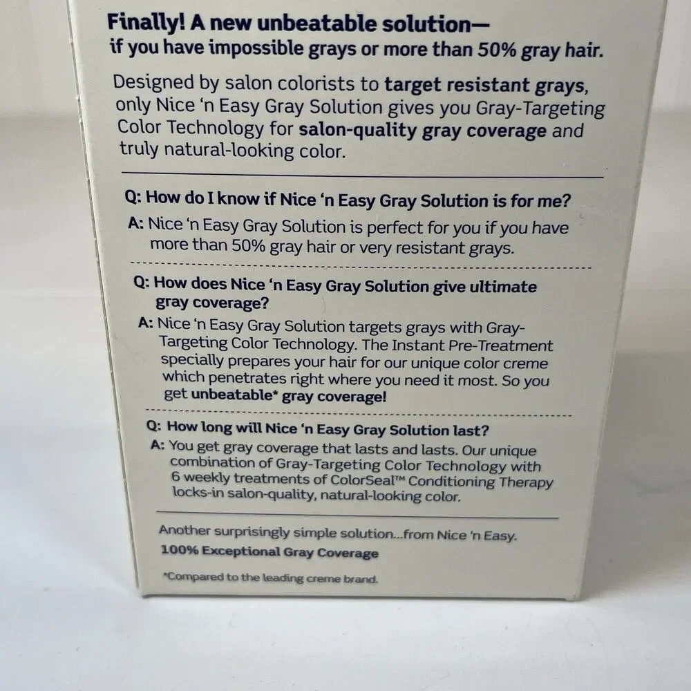 Clairol Gray Solution Nice'n Easy, 100% Coverage, # ‎ 8G Med. Golden Blonde (1)